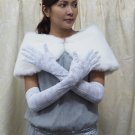 Satin white Bridal Gloves ;Elbow Long lace Bride Gloves #76w