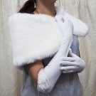Lycra white Bridal Gloves ;French Lace Pearl Bride Gloves #46