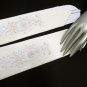 Ivory Bridal Gloves ;Satin finger-less French Lace Pearl Bride Gloves #66i