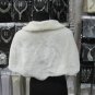 Handmade Ivory Faux Fur Shrug Shawl ;Wedding Wrap;Bridal Scarf #sh6