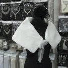 Bridal Faux Fur Shrug : Ivory Shawl Stole ;Wedding Wrap#sh8