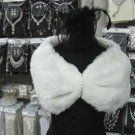 Bridal Faux Fur Shrug : Ivory Shawl Stole ;Wedding Wrap#sh12