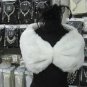 Bridal Faux Fur Shrug : Ivory Shawl Stole ;Wedding Wrap#sh12