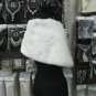 BRIDAL WEDDING OFF WHITE BOLERO FAUX FUR SHRUG ; WEDDING WRAP SHAWL SCARF#sh13