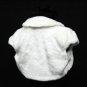 BRIDAL WEDDING OFF WHITE SLEEVE BOLERO ; COLLAR FAUX FUR SHRUG ; WEDDING WRAP SHAWL SCARF#sh16