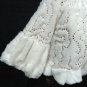 BRIDAL WEDDING OFF WHITE BOLERO ; FAUX FUR SHRUG ; WEDDING WRAP SHAWL SCARF#sh20