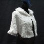 BRIDAL WEDDING OFF WHITE BOLERO ; FAUX FUR SHRUG ; WEDDING WRAP SHAWL SCARF#sh21