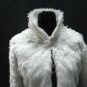 BRIDAL WEDDING OFF WHITE BOLERO ; FAUX FUR SHRUG ; WEDDING WRAP SHAWL SCARF#sh22