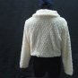 Off White Wedding Bridal Long Sleeve Faux Fur Shawl ;Wedding Bolero Jacket Wrap#sh23