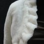 Off White Wedding Bridal Long Sleeve Faux Fur Shawl ;Wedding Bolero Jacket Wrap#sh25