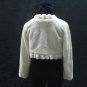 Off White Wedding Bridal Long Sleeve Faux Fur Shawl ;Wedding Bolero Jacket Wrap#sh25