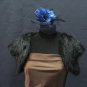 Wedding Bridal Sleeve Faux Fur Shawl ; Black Wedding Bolero Jacket Wrap#sh28bk