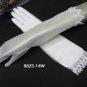White organza french lace Bridal Gloves ;Fancy elbow Bride Gloves #14w