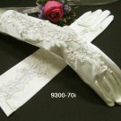 French lace Pearl Bridal Gloves ;elbow satin Bride Gloves #70i