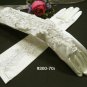 French lace Pearl Bridal Gloves ;elbow satin Bride Gloves #70i