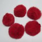 5 piece Handmade Dyed Red Color Rabbit fur boa ; fluffy Thick Feather boa #FB1r