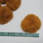 5 piece Handmade Dyed Orange Color Rabbit fur boa ; fluffy Thick Feather boa #FB3