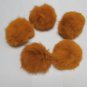 5 piece Handmade Dyed Orange Color Rabbit fur boa ; fluffy Thick Feather boa #FB3