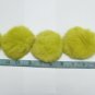 5 piece Handmade Dyed Yellow Color Rabbit fur boa ; fluffy Thick Feather boa #FB11