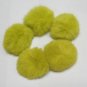 5 piece Handmade Dyed Yellow Color Rabbit fur boa ; fluffy Thick Feather boa #FB11