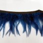 Handmade Turkey feather fringe; fluffy navy marabou Feather boa #Ff42