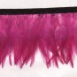 Handmade Turkey feather fringe; fluffy dyed fuchsia marabou Feather boa #Ff32