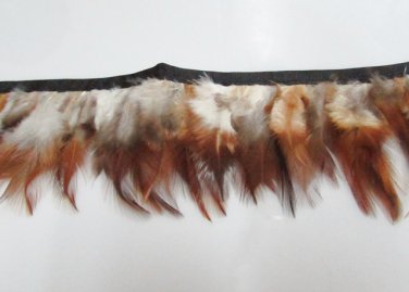 Handmade Turkey feather fringe; fluffy natural marabou Feather boa #Ff34
