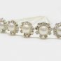 6 PCS BRIDAL HAIRPIN; SILVER DELICATE RHINESTONE PEARL WEDDING HAIR PIN #1160