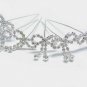 6 PCS BRIDAL HAIRPIN; SILVER CUTE BOW WEDDING HAIR PIN #1320
