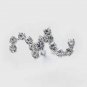 6 PCS BRIDAL HAIRPIN; SILVER TWIN CROSS WEDDING HAIR PIN #1436