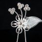 3 PCS BRIDAL HAIRPIN;SILVER SPARKLE WEDDING HAIR PIN #1790