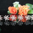 6 PCS BRIDAL HAIRPIN;SILVER SPARKLE DAISY WEDDING HAIR PIN #1285
