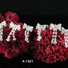 6 PCS BRIDAL HAIRPIN;SILVER CUTE BOW WEDDING HAIR PIN #1321