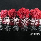 6 PCS BRIDAL HAIRPIN;SILVER PURPLE CRYSTAL WEDDING HAIR PIN #1963PU