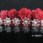 6 PCS BRIDAL HAIRPIN;SILVER PURPLE CRYSTAL WEDDING HAIR PIN #1963PU