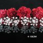 6 PCS BRIDAL HAIRPIN;SILVER WHITE CRYSTAL WEDDING HAIR PIN #1963W