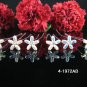 6 PCS BRIDAL HAIRPIN;SILVER IRIDESCENT CRYSTAL WEDDING HAIR PIN #1972