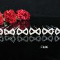 6 PCS CUTE BOW BRIDAL HAIRPIN;SILVER CUTE BOW CRYSTAL WEDDING HAIR PIN #686