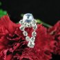 6 PCS BRIDAL HAIRPIN;SILVER CRYSTAL WEDDING HAIR PIN #763b