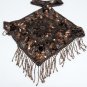 Sexy Beaded Halter Top ; Floral woman hippie top; fashionable sequin beaded dancing belly bar top#18