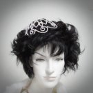 Bridal Bride Silver Crystal Small Crown ;Delicate Handmade Tiara Regal ;wedding hat #3647