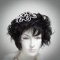 Bridal Bride Silver Crystal Small Crown ;Delicate Handmade Tiara Regal ;wedding hat #3647