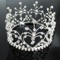 Bridal Bride Silver Crystal Small Crown ;Delicate Handmade Tiara Regal ;wedding hat #4335