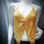 Sexy Halter Top ; woman hippie top; fashionable crochet sequin beaded dancing belly bar top#20