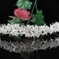 Crystal Rhinestone Floral Alloy Bridal Headband ;Sparkle Beautiful Silver Wedding Bridal Tiara #701