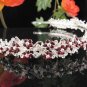 Crystal Rhinestone Floral Alloy Bridal Headband ;Sparkle Beautiful Silver Wedding Bridal Tiara #701r