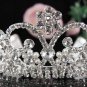 Crystal Rhinestone Bridal Tiara ;Sparkle Beautiful Silver Wedding Tiara; Bride Regal#790