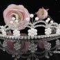 Crystal Rhinestone Bridal Tiara ;Sparkle Beautiful Silver Wedding Tiara; Bride Regal#802