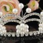 Crystal Rhinestone Bridal Tiara ;Sparkle Beautiful Silver Wedding Tiara; Bride Regal#802