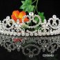 Crystal Rhinestone Bridal Tiara ;Sparkle Beautiful Silver Wedding Tiara; Bride Regal#843
